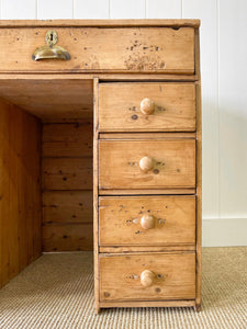 An Antique English Pine Clerk's Desk c1880