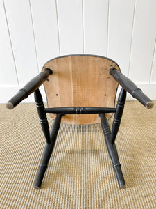 A Vintage Set of 4 Fiddleback Back Chairs