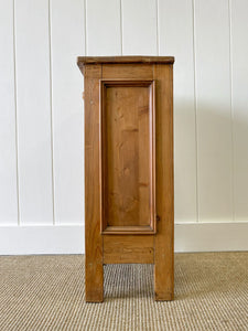 A Charming English Pine Nightstand c1890