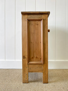 A Charming English Pine Nightstand c1890