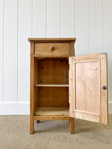A Charming English Pine Nightstand c1890