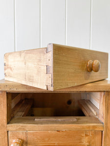 A Charming English Pine Nightstand c1890