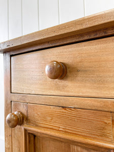 A Charming English Pine Nightstand c1890