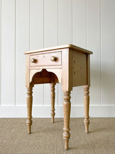 A Charming English Pine Nightstand c1890