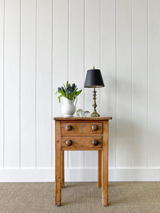 A Charming English Pine Nightstand c1890