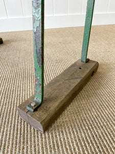 A Stylish Antique English Strapwork Painted  Bench