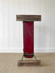 A Stylish Antique English Strapwork Painted  Bench