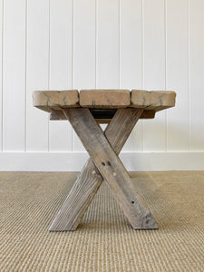 An Antique Bleached Pine Country Coffee Table