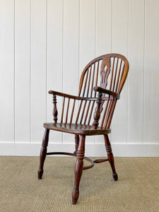 An English Oak and Elm Farmhouse Windsor Chair c1800
