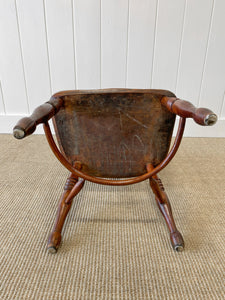 An English Oak and Elm Farmhouse Windsor Chair c1800