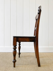An Antique Set of 8 English Oak Mid-19th Century Chairs