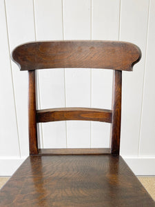 An Antique Set of 8 English Oak Mid-19th Century Chairs