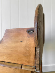 An English Country Pine Galleried Nightstand  or Console c1860