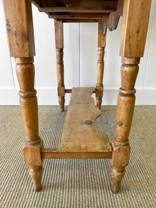 An English Country Pine Galleried Nightstand  or Console c1860