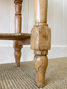An English Country Pine Galleried Nightstand  or Console c1860