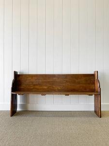 An Antique English Pine ~5ft Bench c1890