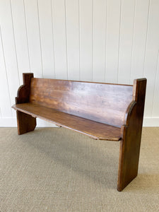 An Antique English Pine ~5ft Bench c1890