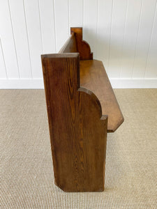 An Antique English Pine ~5ft Bench c1890