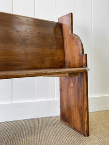 An Antique English Pine ~5ft Bench c1890