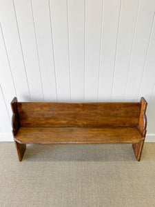 An Antique English Pine ~5ft Bench c1890