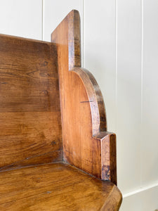 An Antique English Pine ~5ft Bench c1890