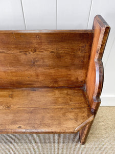 An Antique English Pine ~5ft Bench c1890