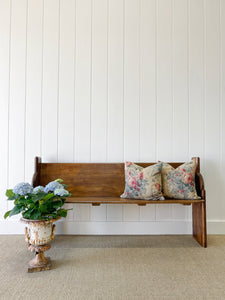 An Antique English Pine ~5ft Bench c1890