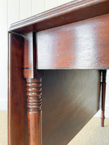 A Large English Country Mahogany Drop Leaf Table c1810