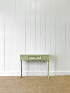 Charming Antique English Console Side Table or Night Stand