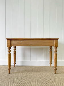 An Antique English Country Pine Console Table c1890