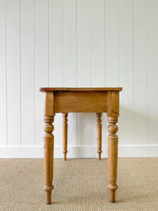 An Antique English Country Pine Console Table c1890