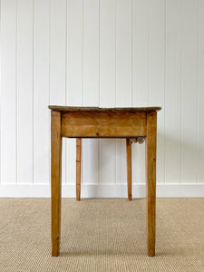 An Antique English Country Pine Console, Sideboard or Work Table c1830