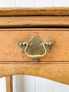 An Antique English Country Pine Console, Sideboard or Work Table c1830