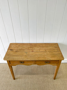 An Antique English Country Pine Console, Sideboard or Work Table c1830