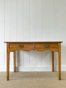 An Antique English Country Pine Console, Sideboard or Work Table c1830