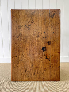 Antique English Country Mahogany Library Table on Castors c1890