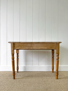 An Antique English Country Pine Console Table c1890