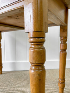 An Antique English Country Pine Console Table c1890