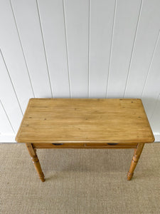 An Antique English Country Pine Console Table c1890