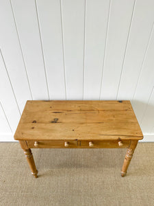 An Antique English Country Pine Console Table c1890