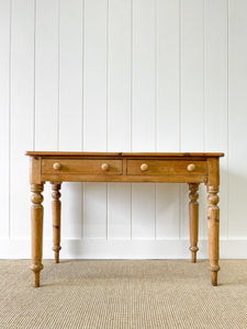 An Antique English Country Pine Console Table c1890