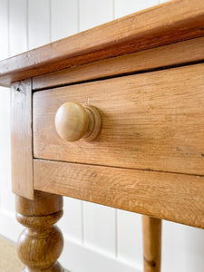 An Antique English Country Pine Console Table c1890