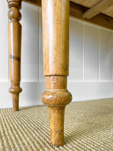 An Antique English Country Pine Console Table c1890