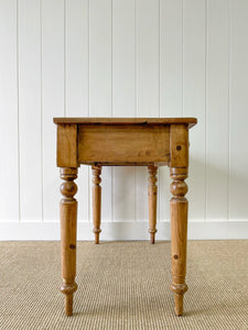 An Antique English Country Pine Console Table c1890