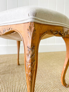 A Beautiful Pair of French Cabriole Leg Stool c1890
