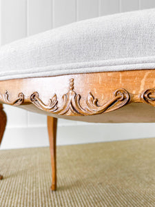 A Beautiful Pair of French Cabriole Leg Stool c1890