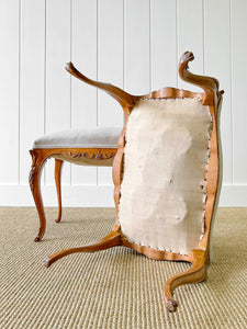 A Beautiful Pair of French Cabriole Leg Stool c1890