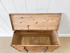 An English Pine Blanket Box or Toy Box