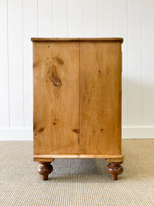 An English Pine Cupboard Sideboard c1890