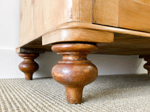 An English Pine Cupboard Sideboard c1890